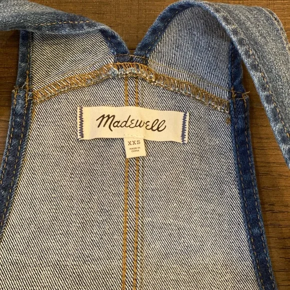 Madewell Skinny Overalls Jansing Wash Size XXS - Picture 4 of 6